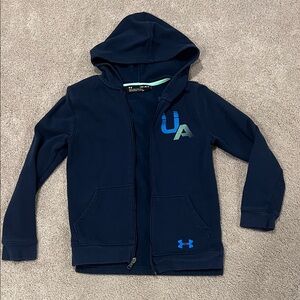 Under Armour Kids Dark Blue Zip-Up Hoodie